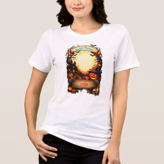 Personalized Halloween T-Shirt | Custom Name Spook Tri-Blend Shirt
