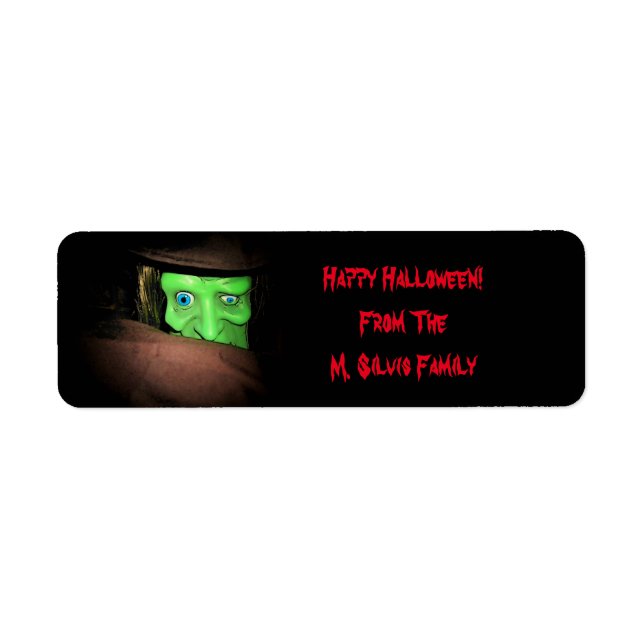 Personalized Halloween Tags Stickers (Front)