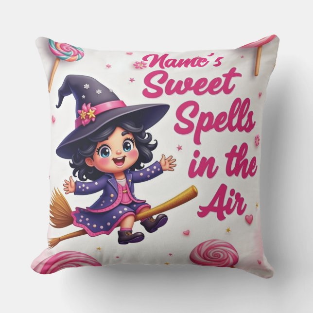Personalized Halloween Throw Pillow (Front)