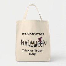Personalized Halloween Tote Bag