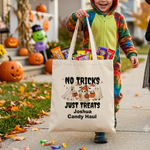 Personalized Halloween Tote Bag for Kids, Custom