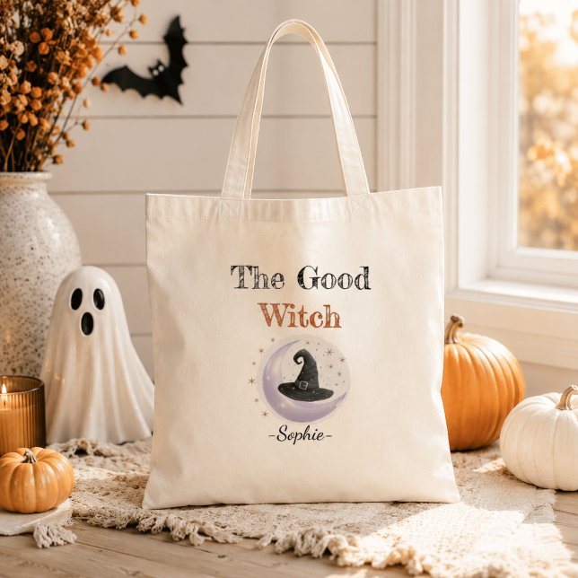 Personalized Halloween Tote Bag – The Good Witch (Creator Uploaded)