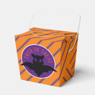 Personalized Halloween /Trick or Treat Cute Bat Favor Box