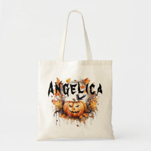 Personalized Halloween Trick or Treat Goodie Tote Bag