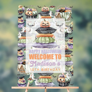Personalized Halloween Welcome Sign