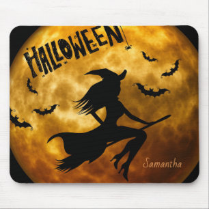 Personalized Halloween Witch Personalized Mouse Pa Mouse Pad