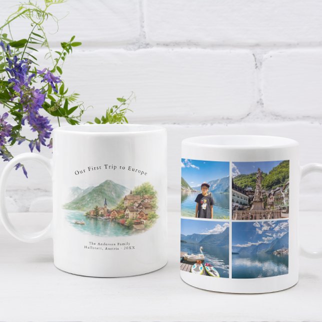 Personalized Hallstatt Austria Travel Photo Mug (Créateur téléchargé)