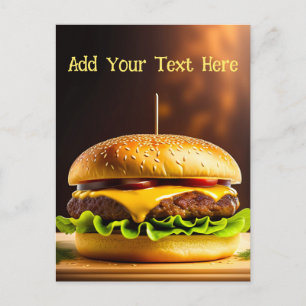 Personalized Hamburger - Postcard