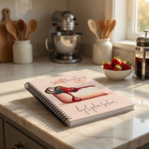 Personalized Hand-Drawn Cake Notebook