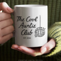 Personalized Hand Drawn Cool Auntie Sister Gift