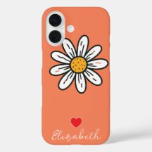 Personalized Hand Drown Cute Daisy Floral Custom 