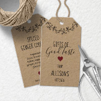Personalized Hand Lettered Homemade Treat Kraft