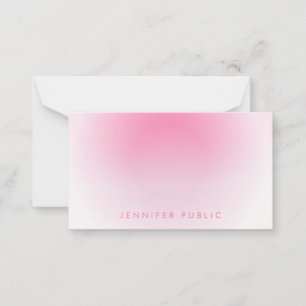 Personalized Hand Script Monogram Custom Card