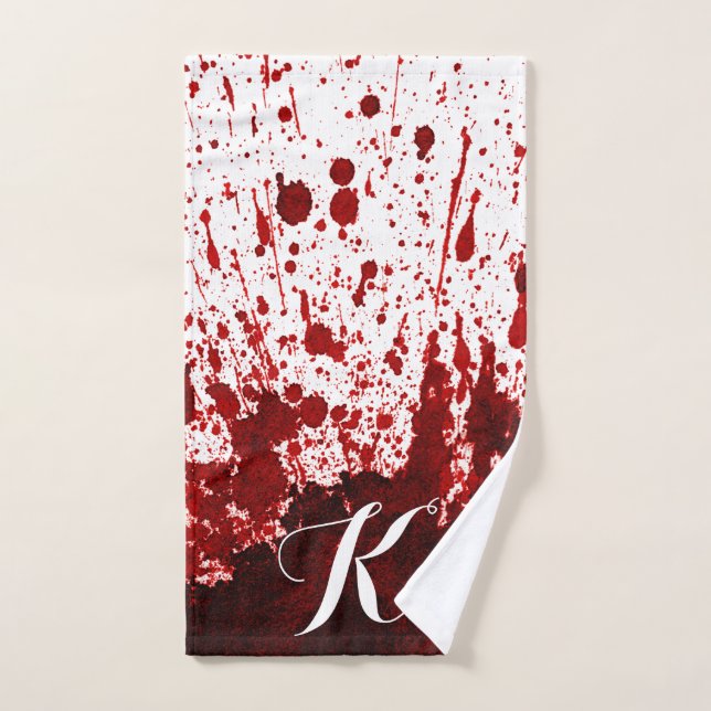 Personalized Hand Towel Blood Splatter Vampire Got (Hand Towel)