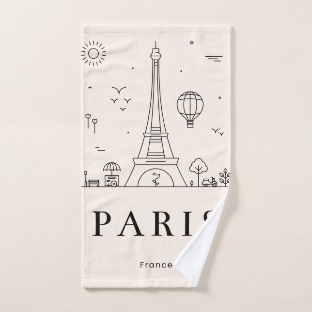 Personalized Hand Towel | Spa-Style Bathroom Decor (Serviette à main)