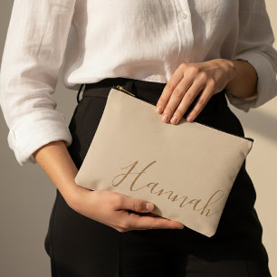 Personalized Handbag Gift Bridesmaid Bridal Party Accessory Pouch