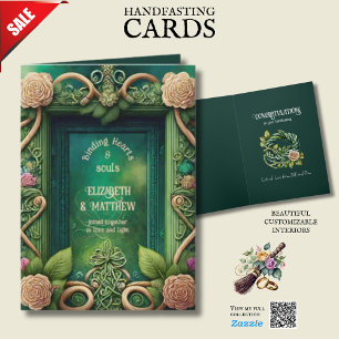 PERSONALIZED HANDFASTING IRISH CELTIC KNOTS  CARD