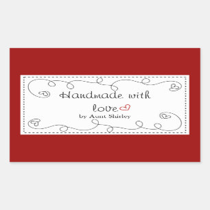 Personalized Handmade With Love Labels