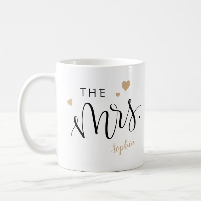 Personalized handwriting the mrs mugs (Left)