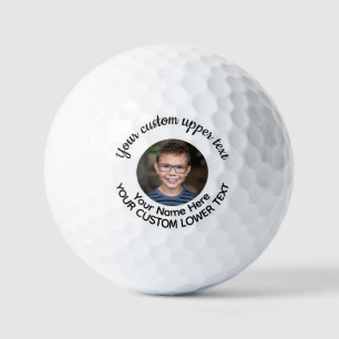 Personalized Handwritten Font 3-Line Golf Balls