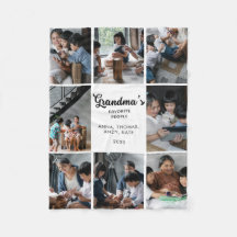 Personalized Handwritten Grandma 8 Photo Collage