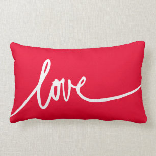 Personalized Handwritten Script Love Throw Pillow