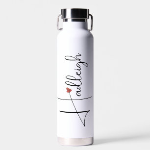 Personalized Handwritten Script Name Water Bottle