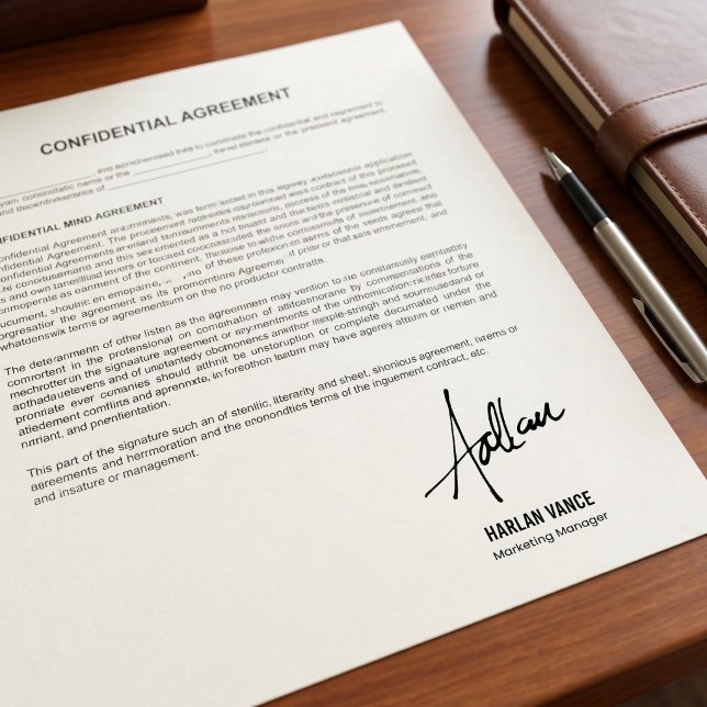 Personalized Handwritten Signature | Document Self Self-inking Stamp (Creator Uploaded)
