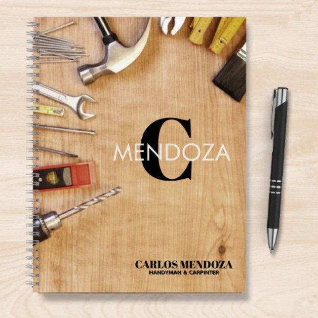 Personalized Handyman Carpenter Custom Name  Notebook (Creator Uploaded)