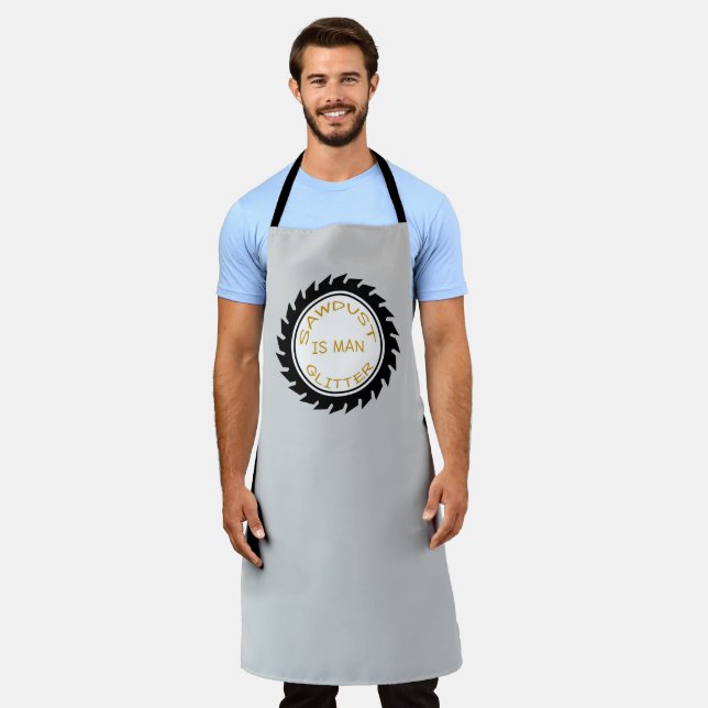 Personalized Handyman Carpenter Quotes Saying Apron (Worn)