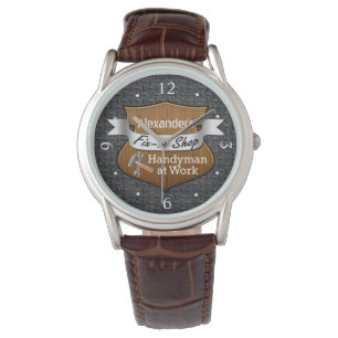 Personalized Handyman Fix-It Custom Name Men's Watch