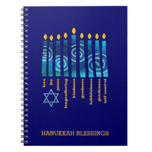 Personalized HANUKKAH Fruit of the Spirit Notebook
