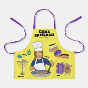Personalized Hanukkah Kids Apron