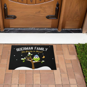 Personalized Hanukkah Menorah Light up theNight Doormat