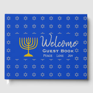 Personalized HANUKKAH Welcome Guest Book