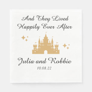 Personalized Happily Ever After Wedding Napkin