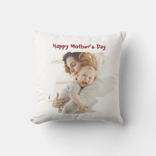 Personalized Happy 1st Mothers day brush Photo Outdoor Pillow