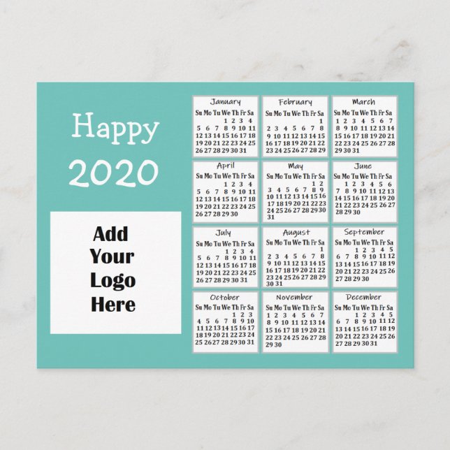 Personalized Happy 2020 New Year Personalized Postcard (Front)