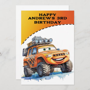 Personalized Happy 3rd Birthday card