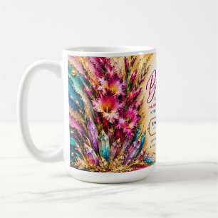 Personalized Happy Birthday™ August Birth Flower Coffee Mug