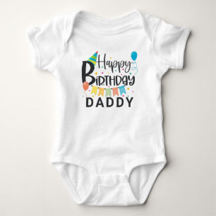 Personalized Happy Birthday Baby Bodysuit