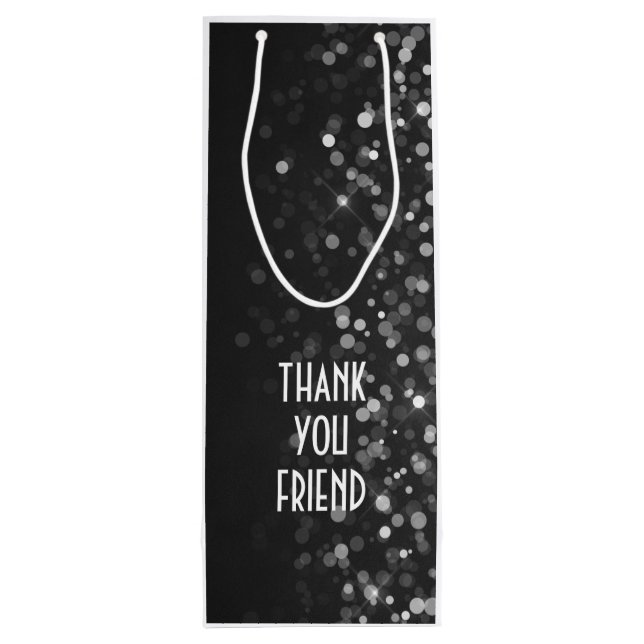 Personalized Happy Birthday Bag - Wine, Glossy (Back)