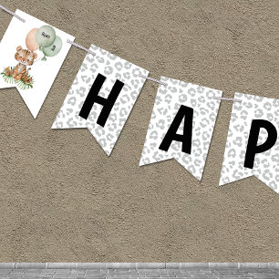 Personalized Happy Birthday Bunting Flags