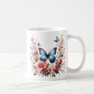 Personalized Happy Birthday Butterfly Floral-96280 Coffee Mug
