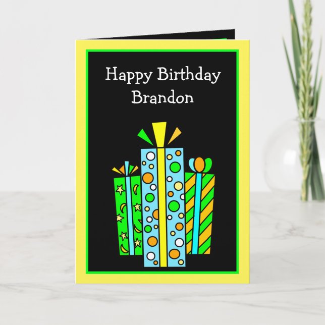 Personalized Happy Birthday Card (Front)