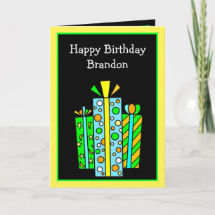 Personalized Happy Birthday Card