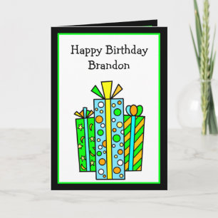Personalized Happy Birthday Card