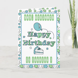 Personalized Happy Birthday Card