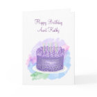 Personalized Happy Birthday Card for Aunt