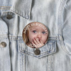 Personalized Happy Birthday Girl Button